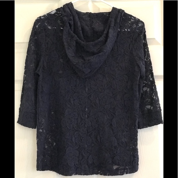 STARING AT STARS/URBAN OUTFITTERSblue lace hoodie - Picture 3 of 8